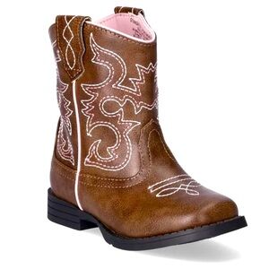 Wonder Nation Cowboy Boots Cowgirl Boots Brown and Pink size baby 3